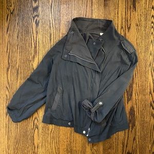 J. Crew Black Cropped Moto Jacket